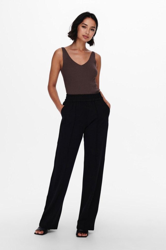ONLPOPTRASH-SUKI LIFE MW PANT PNT NOOS 15235076 Black
